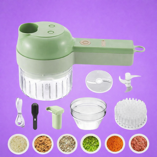 4 in 1 Portable Electric Vegetable Cutter Set